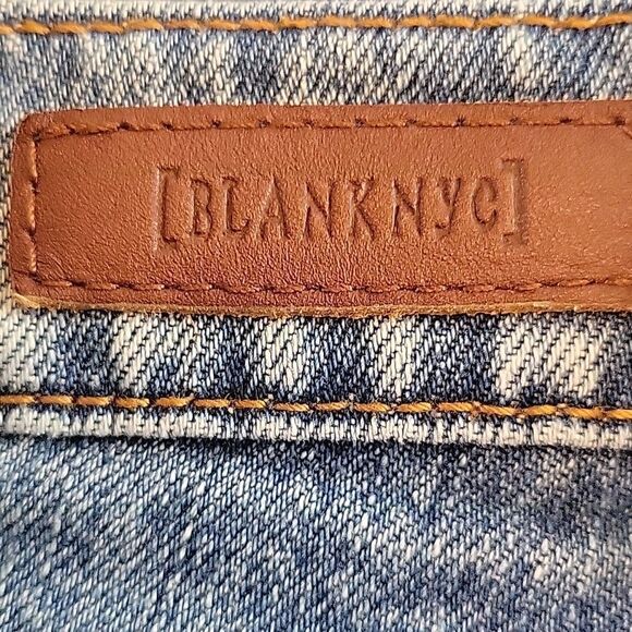 EC BLANK NYC DISTRESSED DENIM SKIRT SZ. 26 - Picture 5 of 5